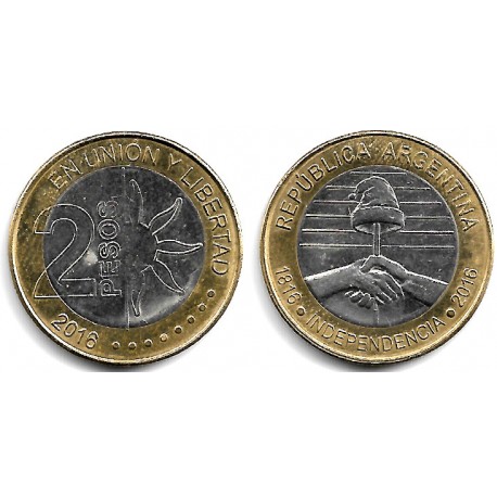 Argentina. 2016. 2 Pesos (EBC)