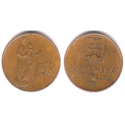 (12) Eslovaquia. 1993. 1 Koruna (MBC)