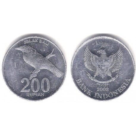 (66) Indonesia. 2008. 200 Rupiah (MBC)