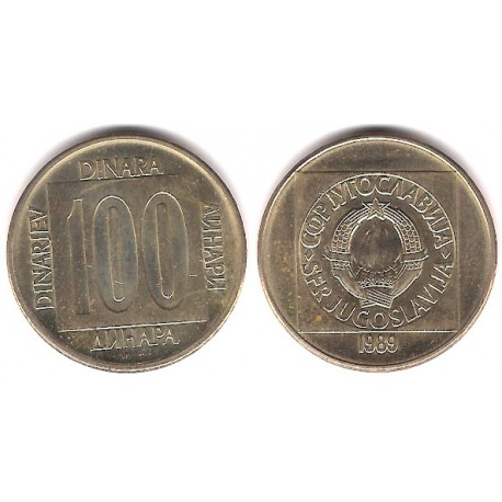 (134) Yugoslavia. 1989. 100 Dinara (SC-)