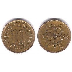 (22) Estonia. 1998. 10 Senti (MBC+)