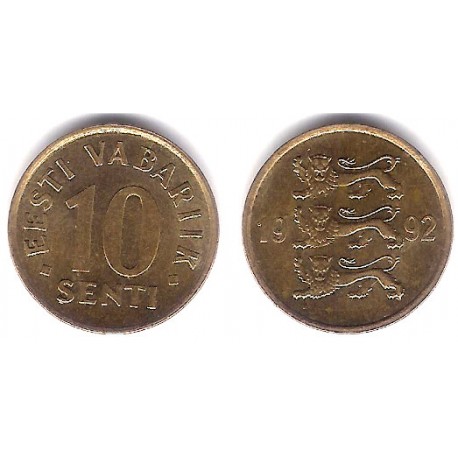 (22) Estonia. 1992. 10 Senti (EBC)