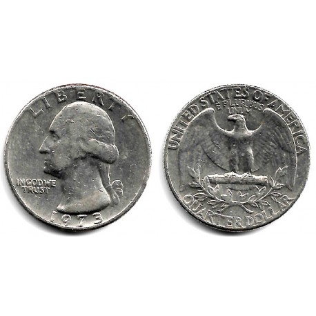 (164a) Estados Unidos de América. 1973. Quarter Dollar (MBC)