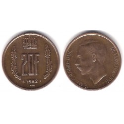 (58) Luxemburgo. 1982. 20 Francs (MBC)