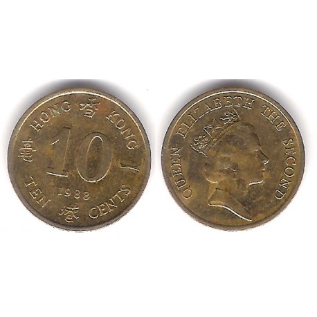 (55) Hong Kong. 1988. 10 Cents (MBC-)