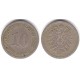 (4) Imperio Alemán. 1876(J). 10 Pfennig (BC)