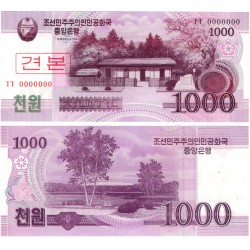 (64) Corea del Norte. 2008. 1000 Won (SC)