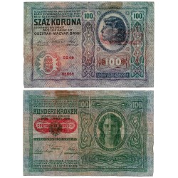 (12) Austria-Hungría. 1912. 100 Kronen (BC) Roturas