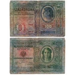 (12) Austria-Hungría. 1912. 100 Kronen (BC) Roturas