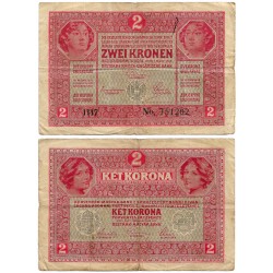 (21) Austria-Hungría. 1917. 2 Kronen (BC+)