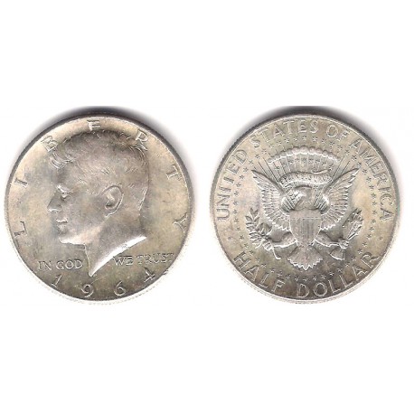 (202) Estados Unidos de América. 1964. Half Dollar (EBC+) (Plata)