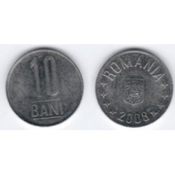 (191) Rumania. 2008. 10 Bani (EBC)