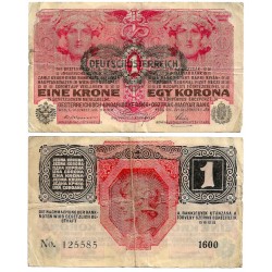 (49) Austria-Hungría. 1916(1919). 1 Krone (BC)