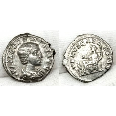 Julia Soemias. 218-222 d.C. Denario (MBC+) (Plata)