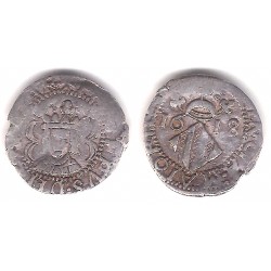 Felipe III. 1618. Dieciocheno (MBC/MBC-) (Plata) Ceca de Valencia