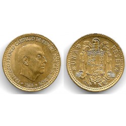 Estado Español. 1966*(19-75). 1 Peseta (EBC)