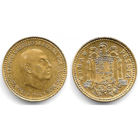 Estado Español. 1966*(19-69). 1 Peseta (EBC-)