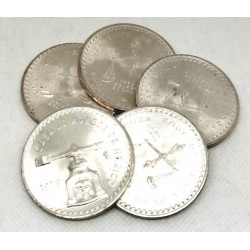 Estados Unidos Mexicanos. 1979/80. Lote de 5 Monedas de 1 Onza (EBC+/EBC) (Plata)