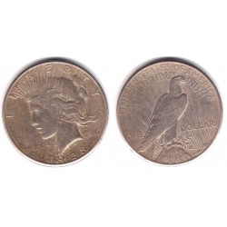 (150) Estados Unidos de América. 1923(S). 1 Dollar (BC+/MBC-) (Plata)