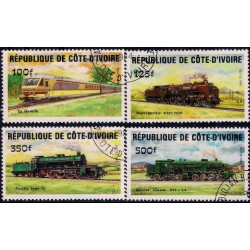 Costa de Marfil. 1984. Serie Completa (Usado) Trenes