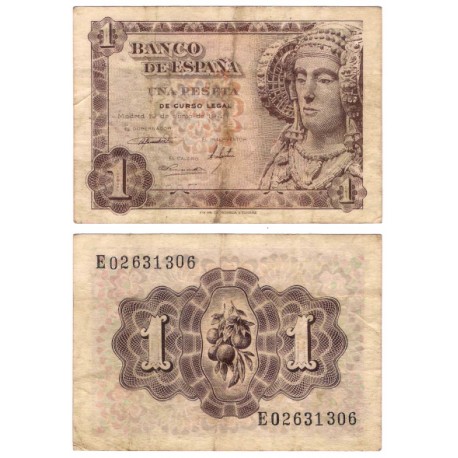 Estado Español. 1948. 1 Peseta (BC) Serie E