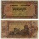 Estado Español. 1938. 50 Pesetas (BC) Serie C. Leves roturas y restos de adhesivo