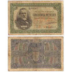 Estado Español. 1940. 50 Pesetas (BC) Serie E