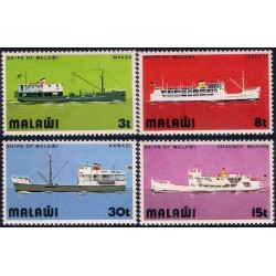 Malaui. Serie de 4 Valores (Nuevo) Barcos