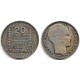 (879) Francia. 1933. 20 Francs (MBC-) (Plata)