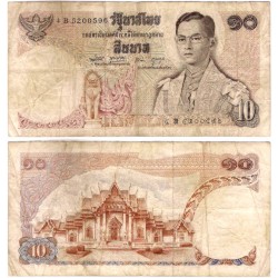 (83a) Tailandia. 1969-87. 10 Baht (BC)