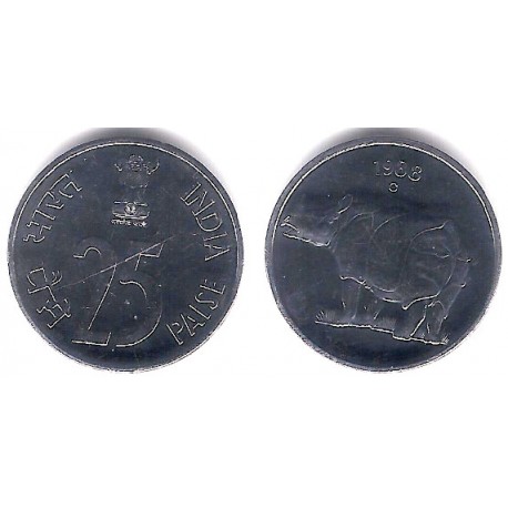 (54) India. 1988. 25 Paise (SC-)