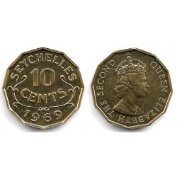 (10) Seychelles. 1969. 10 Cents (SC)