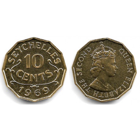 (10) Seychelles. 1969. 10 Cents (SC)