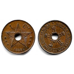 (1) Congo Belga. 1888. 1 Centime (SC)