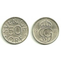 (855) Suecia. 1981. 50 Ore (EBC)