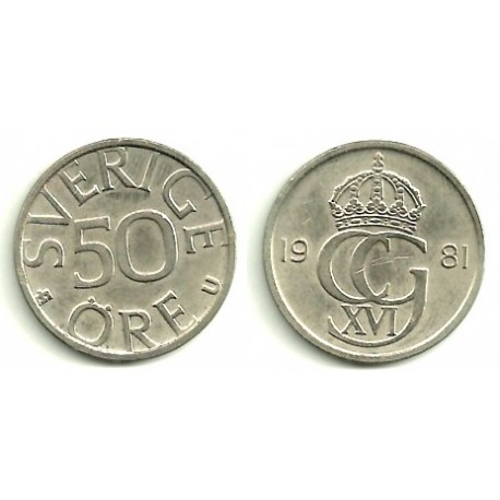 (855) Suecia. 1981. 50 Ore (EBC)