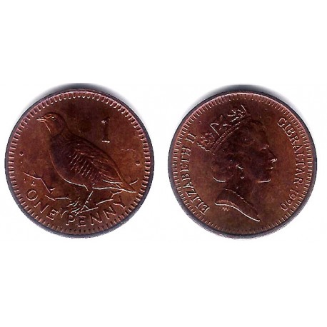 (20) Gibraltar. 1990. 1 Pence (SC)