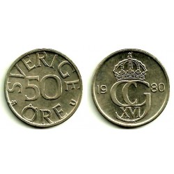 (855) Suecia. 1980. 50 Ore (EBC)