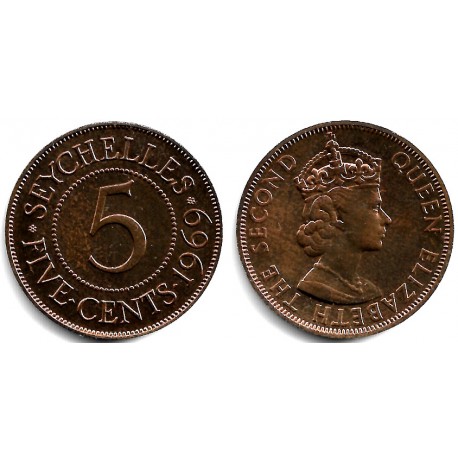 (16) Seychelles. 1969. 5 Cents (SC)