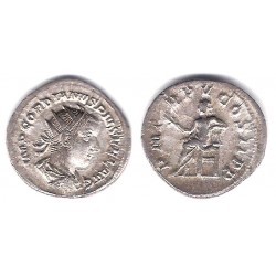 Gordiano III. 238-244 d.C. Denario (MBC+) (Plata)