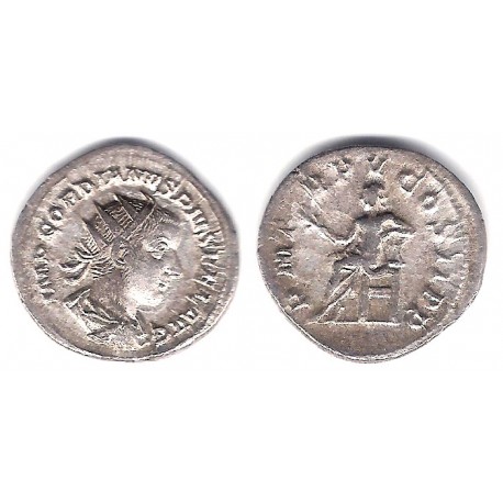 Gordiano III. 238-244 d.C. Denario (MBC+) (Plata)