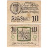 St. Georgen und Tollet (Alta Austria). 1920. 10 Heller (MBC) Restos de ahesivo de papel