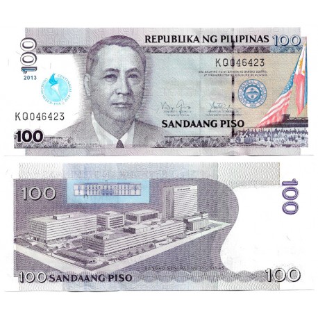 (221) Filipinas. 2013. 100 Piso (SC)