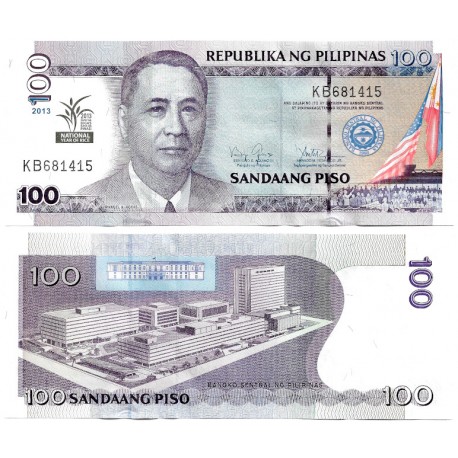 (220) Filipinas. 2013. 100 Piso (SC)