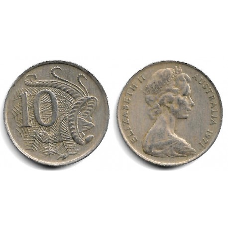 (65) Australia. 1971. 10 Cents (MBC-)