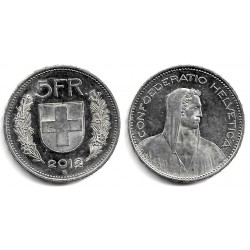 (40a.4) Suiza. 2012B. 5 Francs (MBC+)