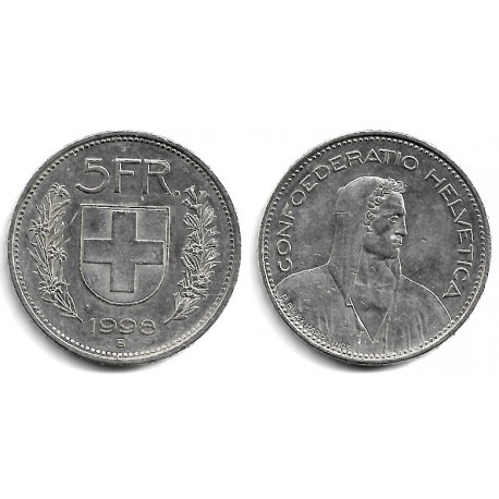 (40a.4) Suiza. 1998B. 5 Francs (MBC+)