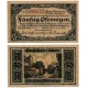 Hannover. 1921. 50 Pfennig (MBC+) Rotura grande por el centro