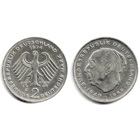 (A127) Alemania. 1974(G). 2 Mark (MBC)