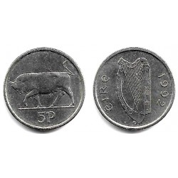 (28) Irlanda. 1992. 5 Pence (SC)